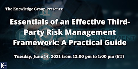 Essentials of an Effective Third-Party Risk Management Framework billets