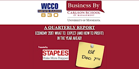 Business by Carlson: A Quarterly Report (December) primary image