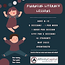 Financial Literacy Lessons for Kids Aged 8-12 tickets