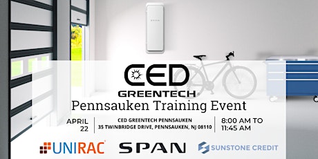 CED Greentech Pennsauken Training with Unirac, SPAN, and Sunstone Credit