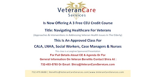 CEU- Navigating Healthcare For Veterans At Fountain View Care Center