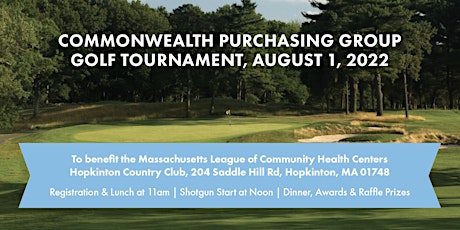 CommonWealth Purchasing Group Golf Tournament tickets