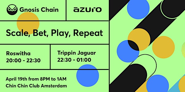 "Scale, Bet, Play, Repeat" mainnet pre-party by Azuro x Gnosis Сhain