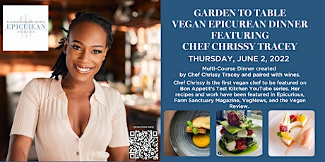 Epicurean Series | Garden to Table Vegan Dinner ft Chef Chrissy Tracey tickets