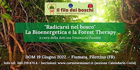 Forest Therapy e Bioenergetica - Radicarsi nel bosco biglietti