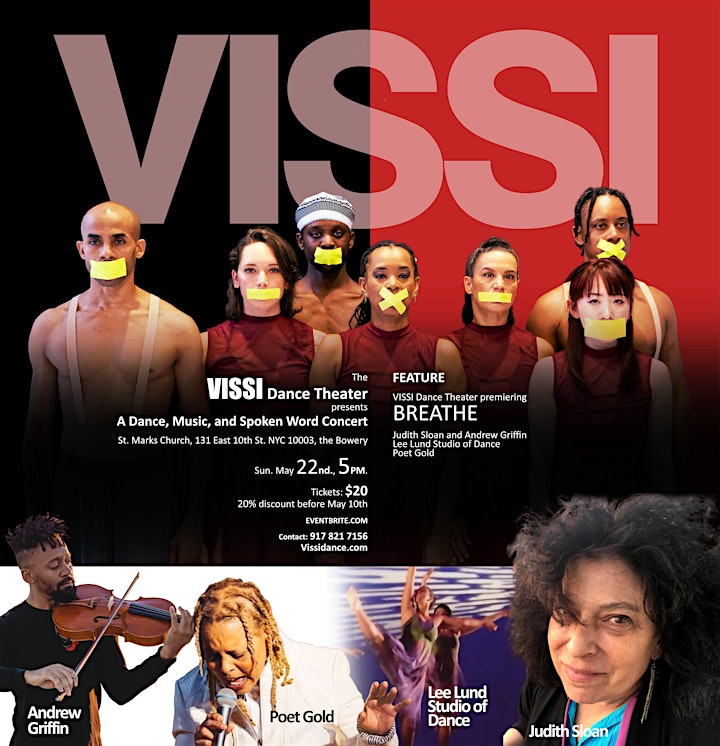Vissi Dance Theater Presents Breathe; Dance, Spoken Word & Music image