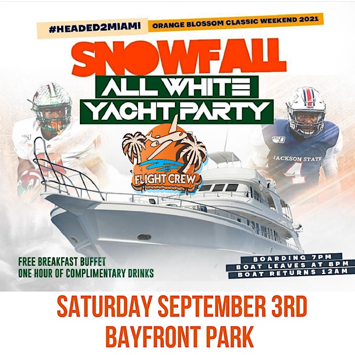 LABOR DAY ALL WHITE YACHT PARTY (Orange Blossom Classic Weekend 2022) image