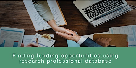 Finding funding opportunities using Research Professional (database) tickets