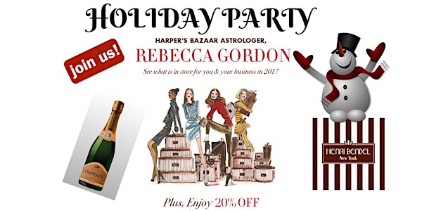 Holiday Party: Harpers Bazaar Astrologer, Champagne and Shopping