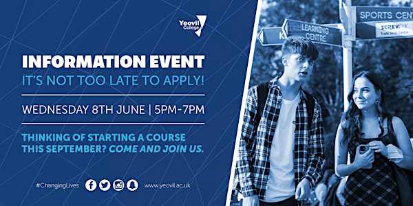 Yeovil College Information Evening - June 2022