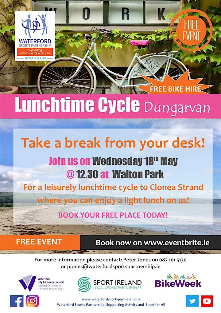 Bike Week - Lunchtime Cycle - Dungarvan image
