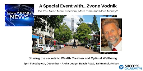 Sharing The Secrets To Wealth Creation and Optimal Wellbeing primary image