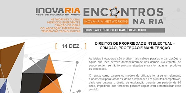 Encontros na Ria - Direitos de Propriedade Intelectual