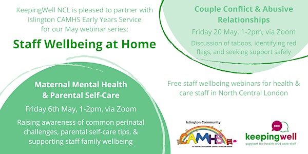 Supporting Staff Wellbeing Webinars: Parent Mental Health & Couple Conflict