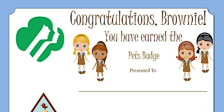 Girl Scouts Badge Day- Brownie Pet Badge  primary image