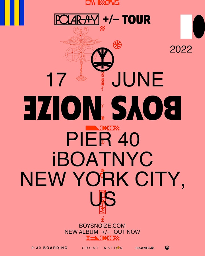 BOYS NOIZE Presents POLARITY TOUR Boat Party Cruise NYC image