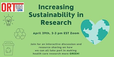 Increasing Sustainability in Research