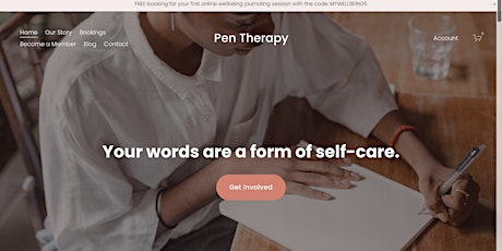 Pen Therapy Online Wellbeing Journaling Tickets