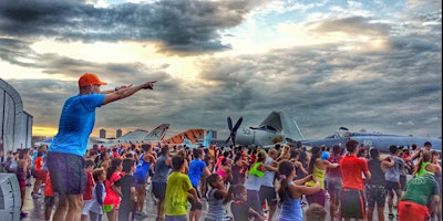 IronStrength on the Flight Deck of  Intrepid with 305 Fitness