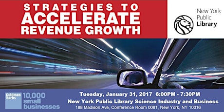 Strategies to Accelerate Revenue Growth Workshop January 31, 2017 primary image