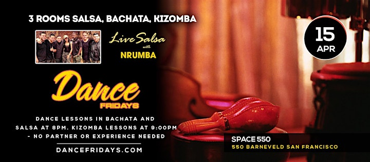 Dance Fridays - Live Salsa Orq NRUMBA, Bachata Room, Kizomba, Dance Lessons image