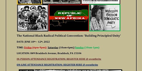 National Black Radical Political Convention-2022: Building Principled Unity tickets