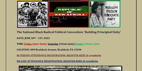 National Black Radical Political Convention-2022 (VIRTUAL - ONLINE FORMAT) tickets