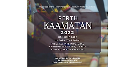 Kaamatan Perth 2022 tickets