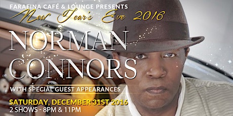 New Year's Eve 2016 With Jazz Musician Norman Connors & Special Guests primary image