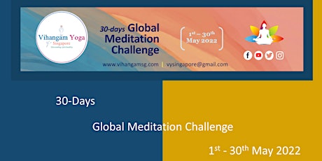 30 DAYS GLOBAL MEDITATION CHALLENGE tickets