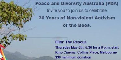 Peace and Diversity Australia (PDA) Film Night Fundraiser - The Rescue