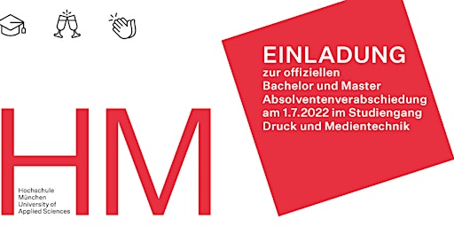 Absolventenverabschiedung Druck- und Medientechnik/ Master Printmedien 2022