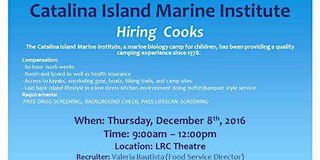 Catalina Island Marine Institute Recruitment Event primary image