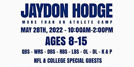 Jaydon Hodge "More Than An Athlete" Camp tickets