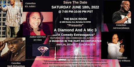 "A  Diamond And A Mic" 3 Comedy Extravaganza tickets