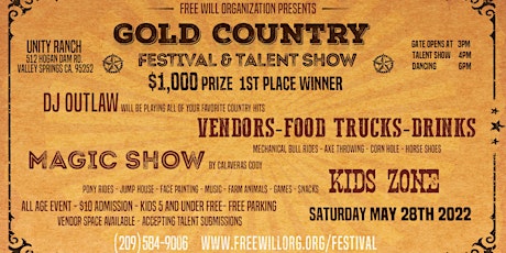 GOLD COUNTRY FESTIVAL & TALENT SHOW tickets