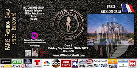 PARIS FASHION GALA - Day 1 (S/S 23) - Friday Sept 30th 2022 billets