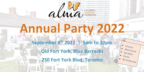 Alma Foundation Annual Party 2022 tickets