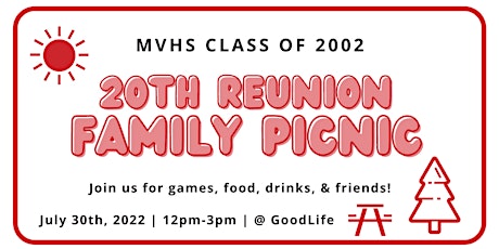 MVHS Class of 2002 - 20th Reunion tickets