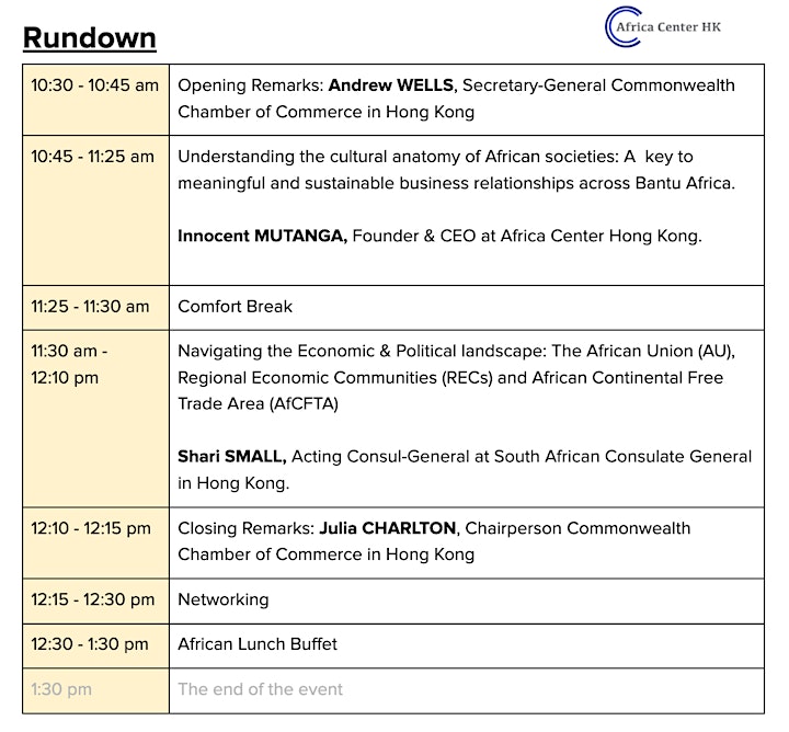 Navigating Africa | Business Talk & African Lunch image