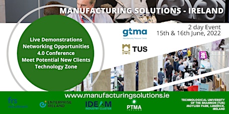 Manufacturing Solutions  Ireland 2022 tickets