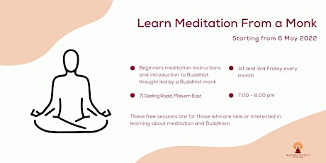 Learn Meditation from a Monk tickets