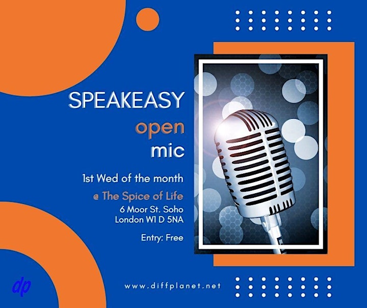 Speakeasy (open mic) @ The Spice of Life, Soho image