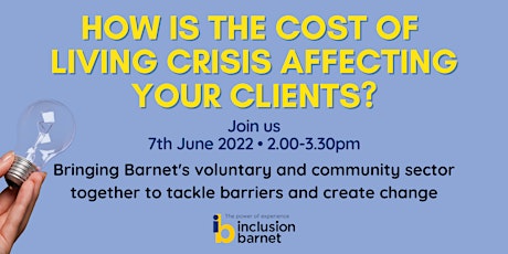 Cost of Living Crisis - Barnet Community Sector Event tickets