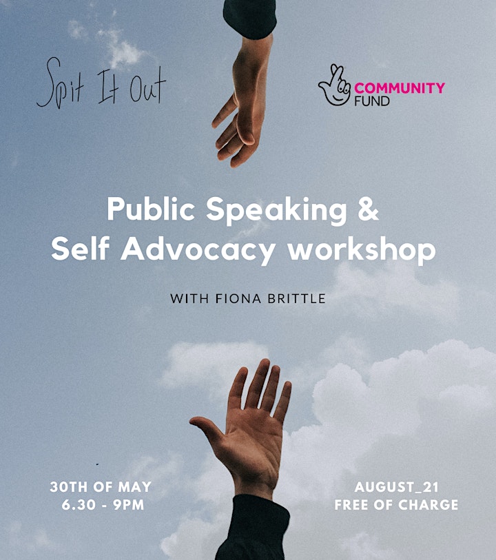 Public Speaking & Self-advocacy - Spit it Out Meet up image