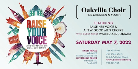 Raise Your  Voice! 7:00PM Concert primary image