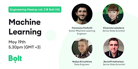 Bolt Engineering Meetup vol. 3 - Machine Learning tickets