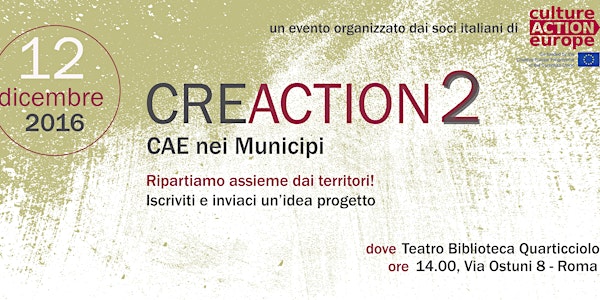 CreAction 2 CAE nei municipi