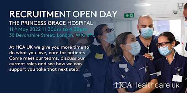 Recruitment Open Day - The Princess Grace Hospital