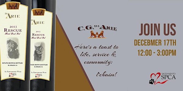 Sacramento SPCA Charter Bus to C.G. Di Arie Vineyard and Winery